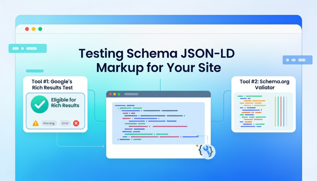 Easy Schema JSON-LD Markup Guide - Add Schema in 2026 4 schema json-ld markup testing